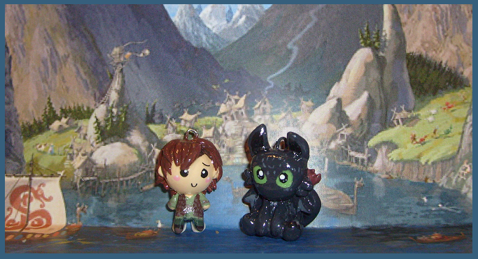 Chibi-Charms: HTTYD Duo