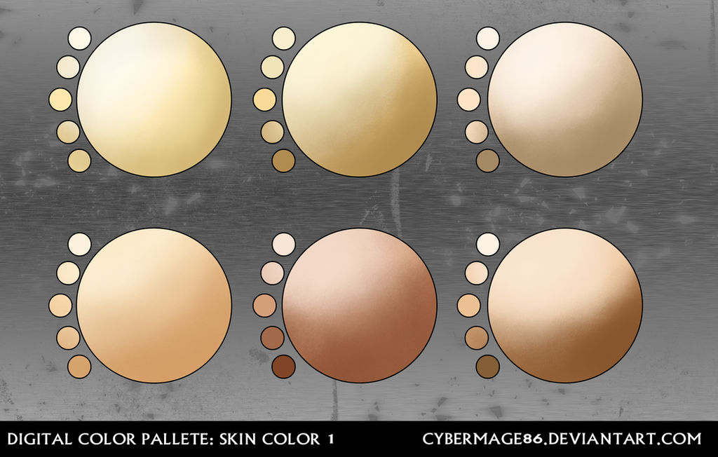 Ega Skin Color Digital pallete: Skin color 1 by Cybermage86 on DeviantArt