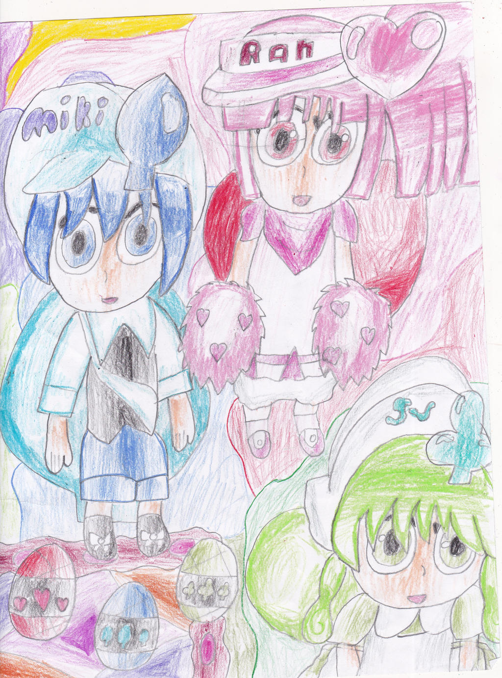 Ran, Miki, and Su! by omgpeeps on DeviantArt