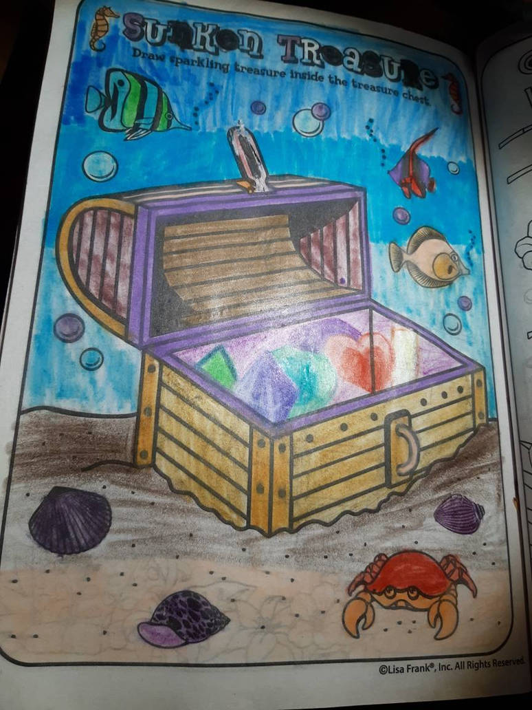 Lisa Frank coloring book sample by WolfeHanson on DeviantArt
