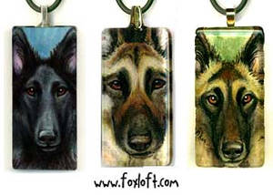 Belgian Shepherd Pendant Trio