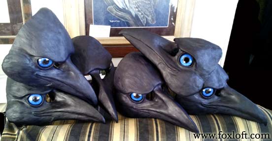 A murder of raven masks - WIP