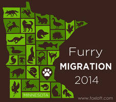 Furry Migration 2014 T-shirt Design