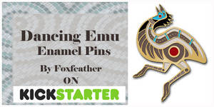 Dancing Emu Pin - Kickstarter