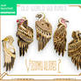 Visionary Vultures 2: Old World Vulture Pins