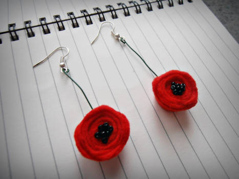 felt poppies