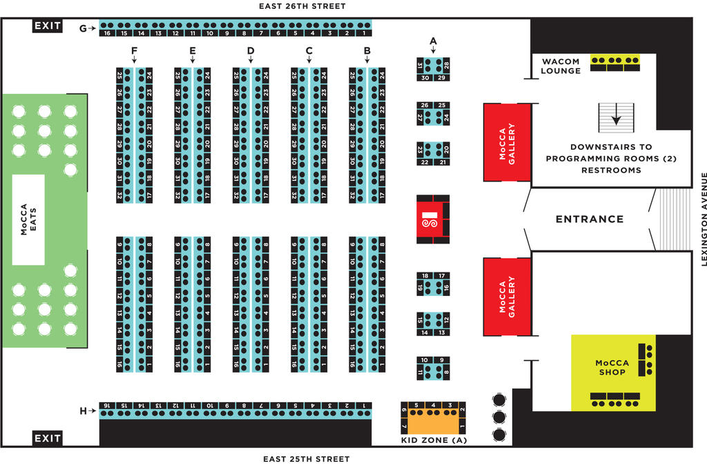 MoCCA Floor Plan 3 7 2014 by piratesofbrooklyn