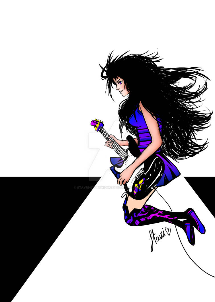 Deviantart Rocker Girl Rock girl by Stavri-Symeonidou on DeviantArt