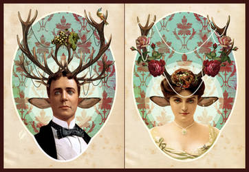 Royal victorian Faun couple