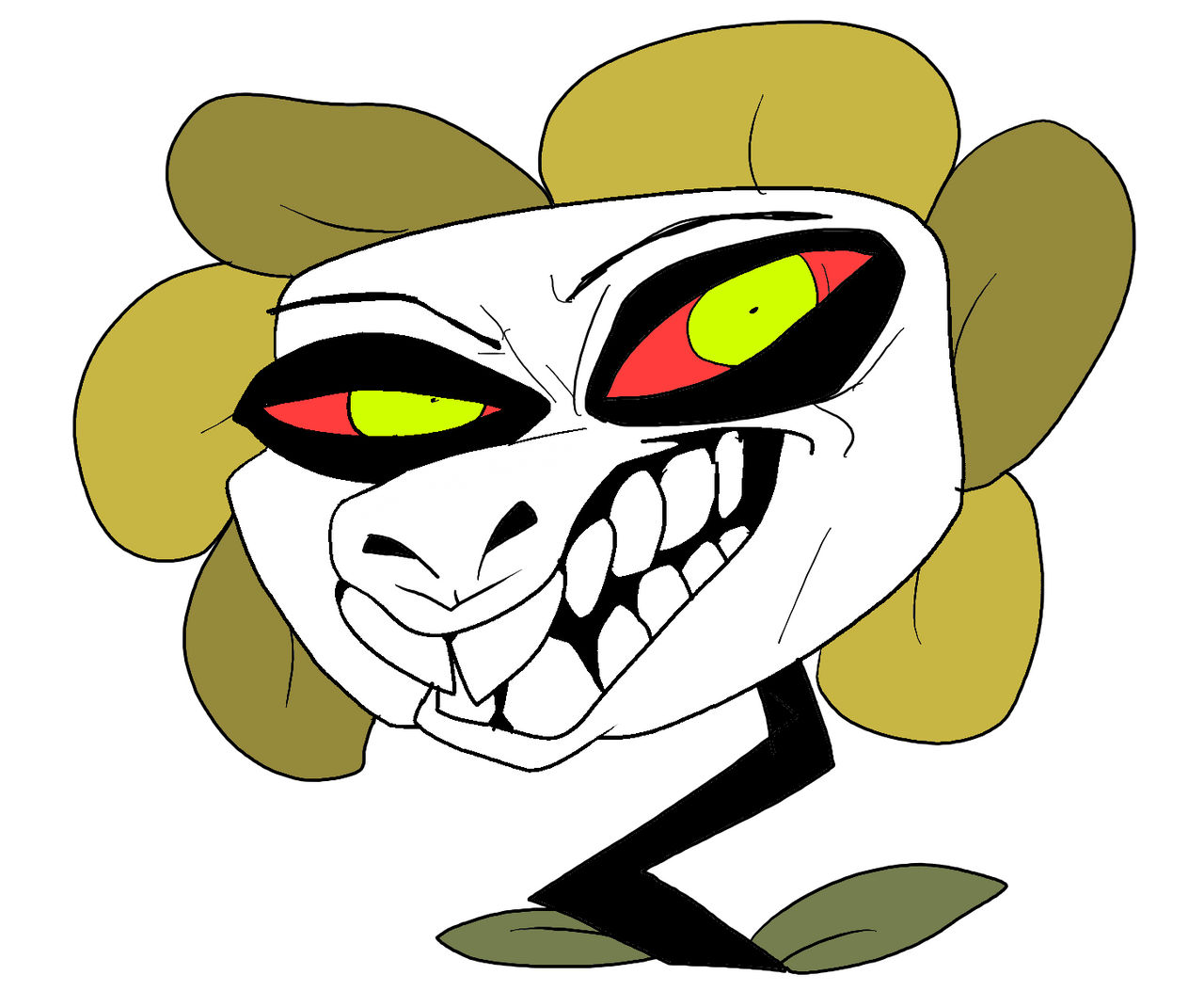 hyper realistic flowey by JeraTheRuneMaster on DeviantArt