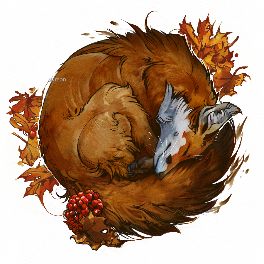 Autumn Fox by akreon