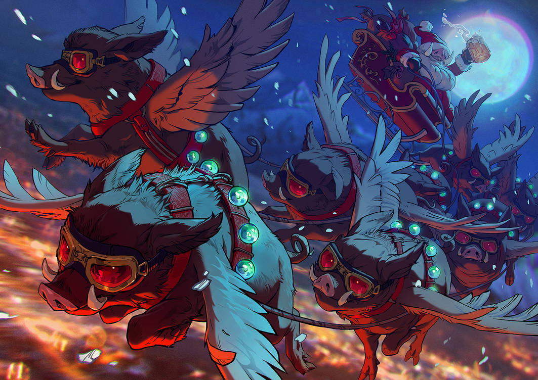 Merry Hogmas by akreon