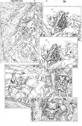 Pencils for ink sample