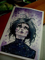 Edward scissorhands watercolor pic