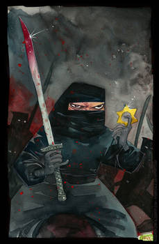 Ninjas watercolor