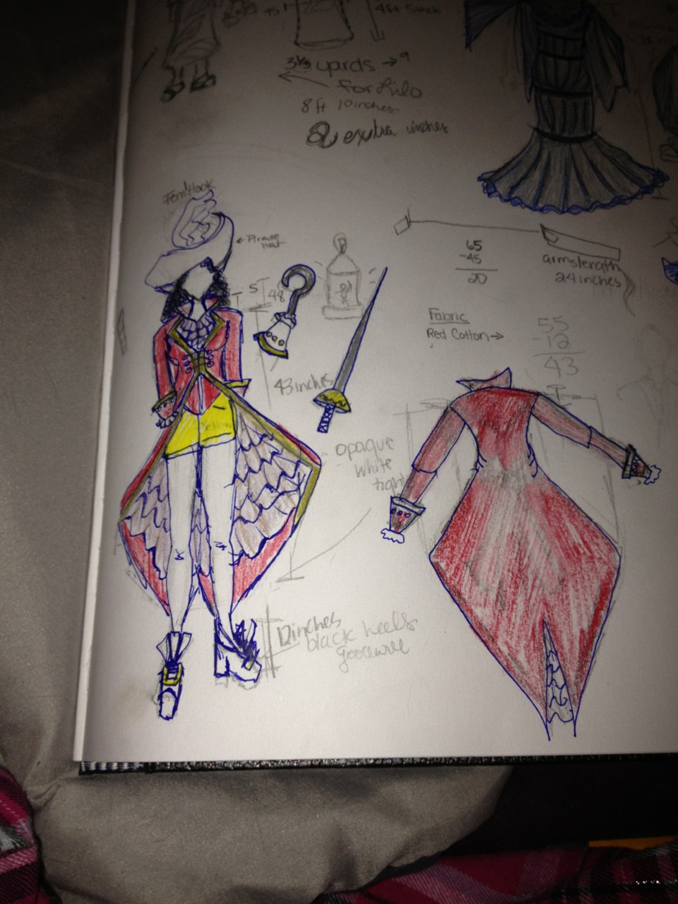 Fem! Captain Hook costume design