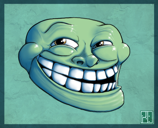 troll face - 3d by saxeh on DeviantArt