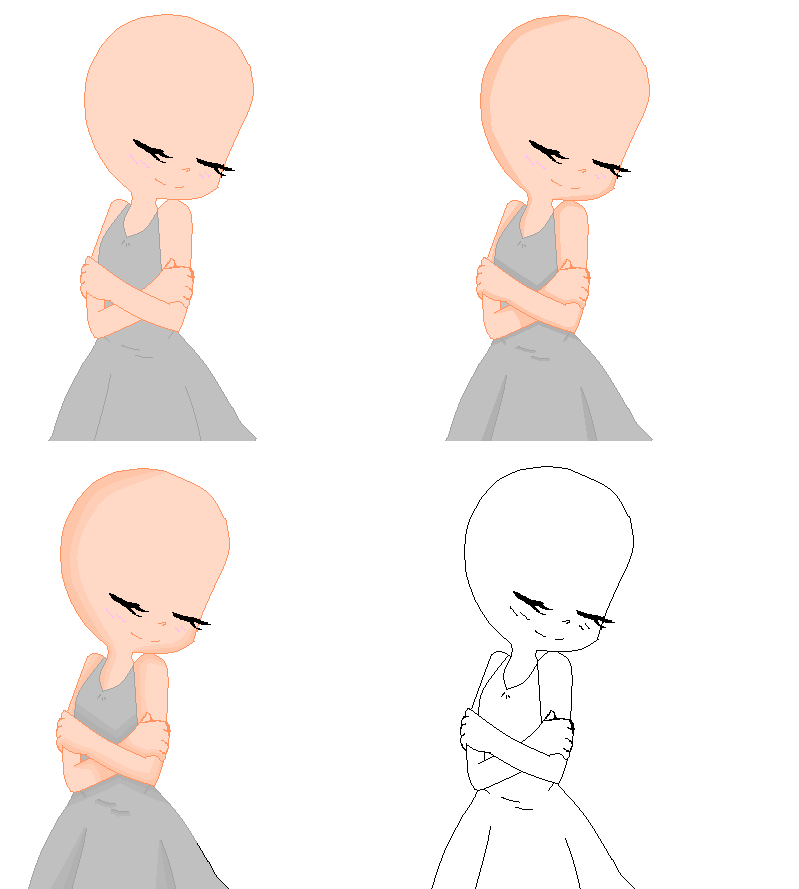 Featured image of post Cute Female Base Anime I m not so happy with it w i