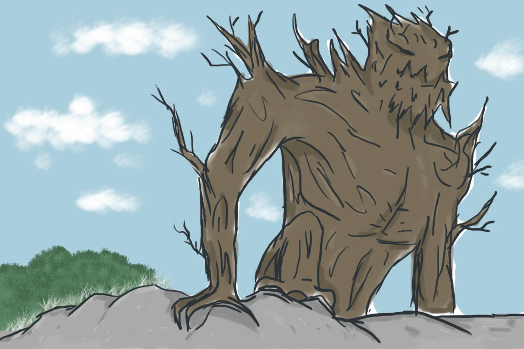 Tree Golem Wood golem by ZurdoBlue on DeviantArt