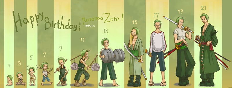 zoro a travers l'age