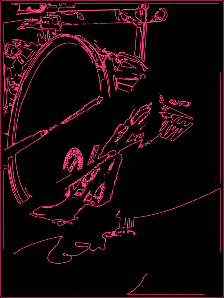 Pink neon outline by black-n-pink-ferret on DeviantArt