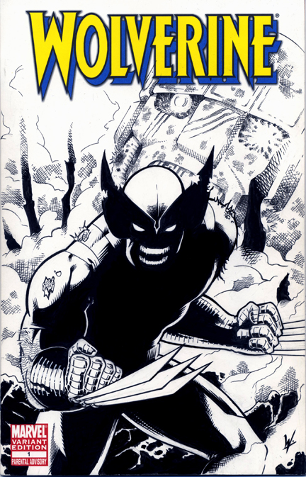 Wolverine sketch cover