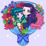 Flower bouquet -mao mao and jinshi