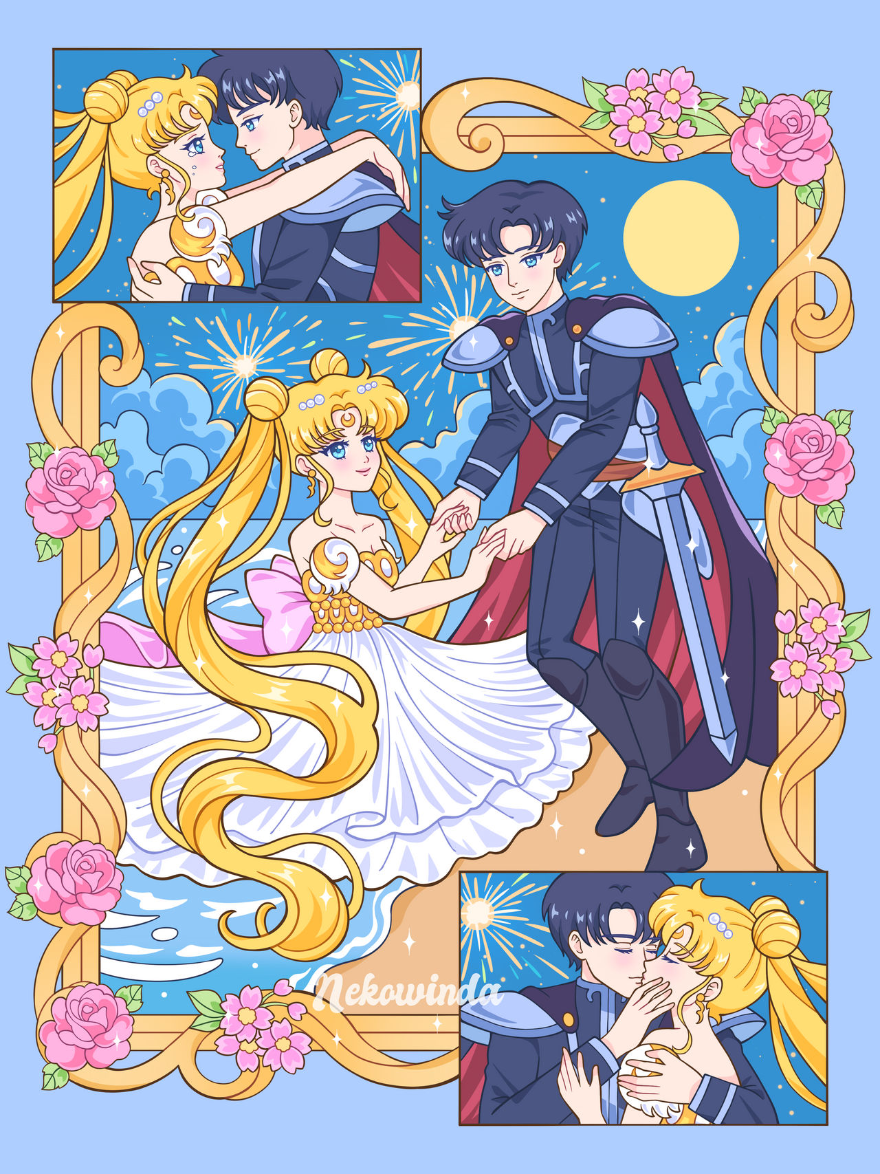Prince Endymion and Princess Serenity commissioned