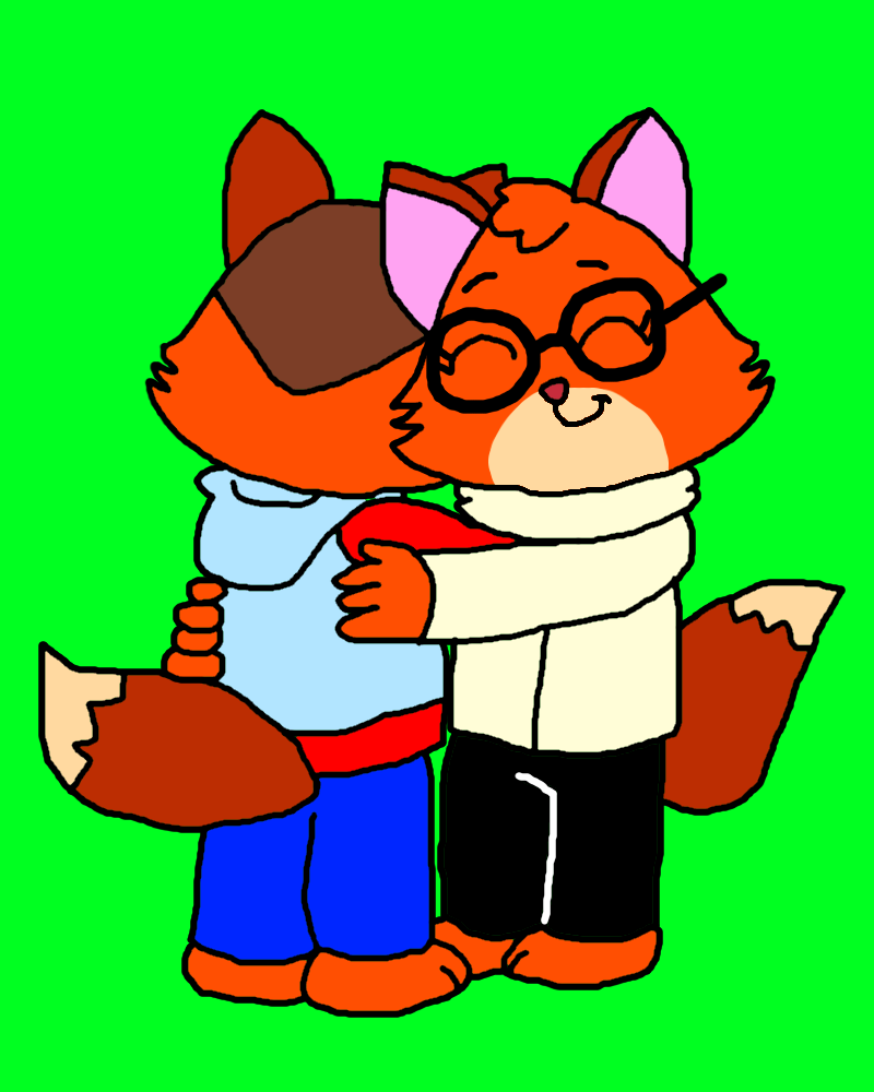 Sibling hug by IanandArt on DeviantArt