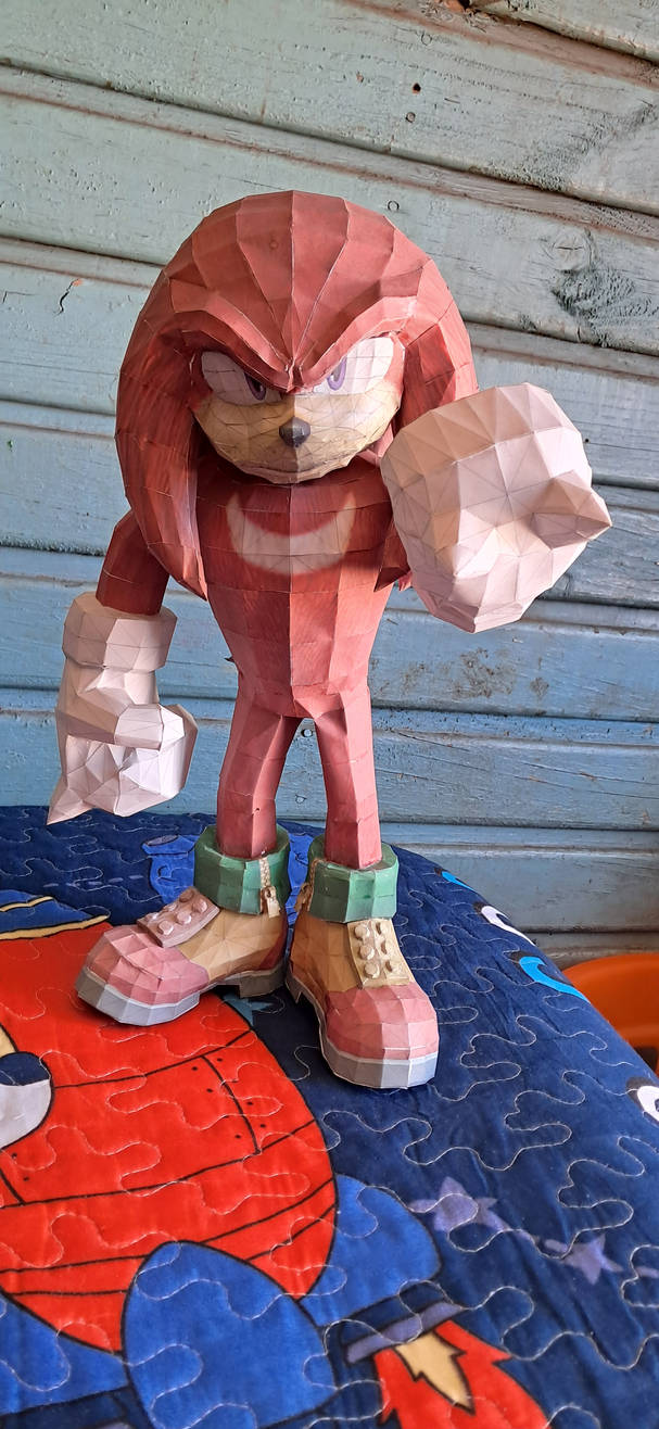 Paper Knuckles Papercraft Knuckles Movie by Papercraft2009 on DeviantArt