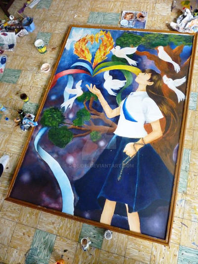 Graduating Murals Graduation Mural Painting by dideidei on DeviantArt