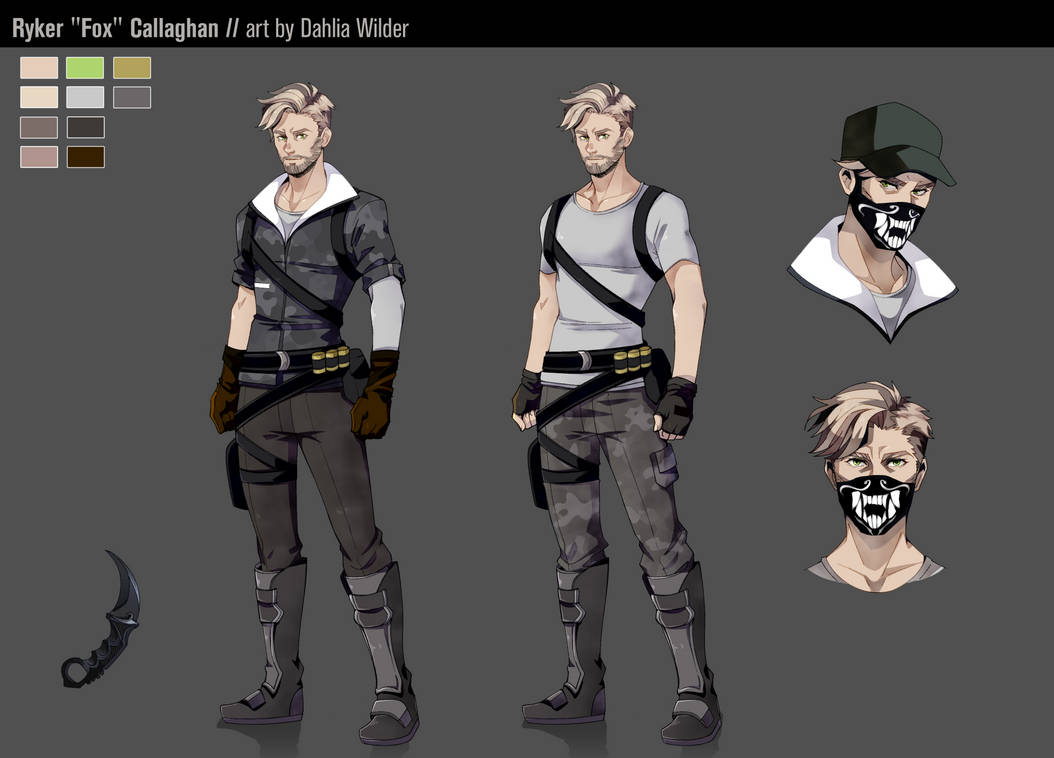 Commission :: Ref sheet - Ryker by DahliaWilder on DeviantArt