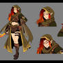 Commission - Character ref sheet - Captain Ash