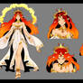 Commission - Character ref sheet - Goddess Ash