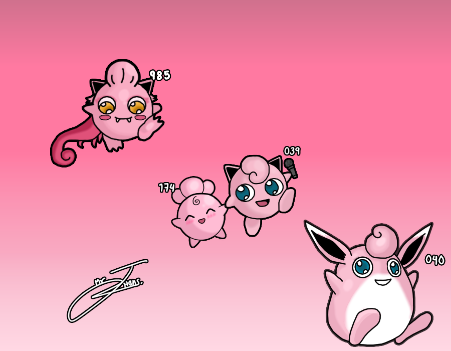 Scringpuff Evolution Line Jigglypuff Line Evolution + Scream Tail by MrJhons900 on DeviantArt