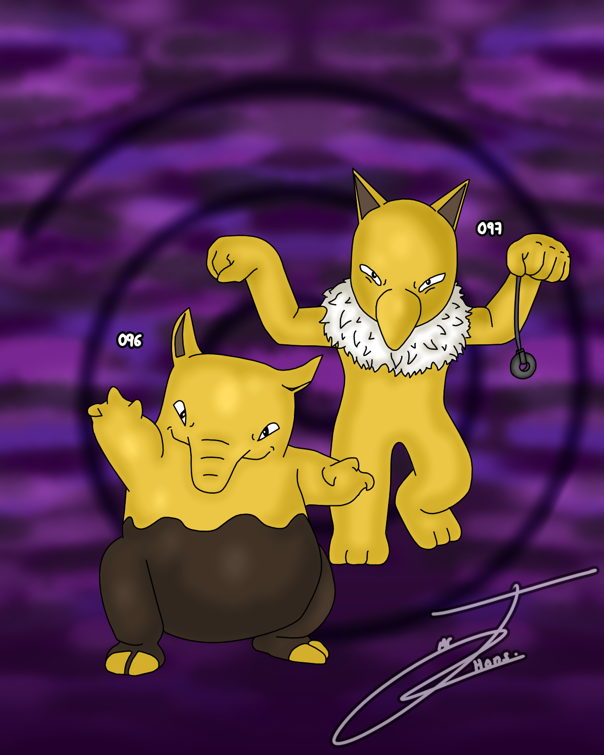 Drowzee Line Evolution by MrJhons900 on DeviantArt