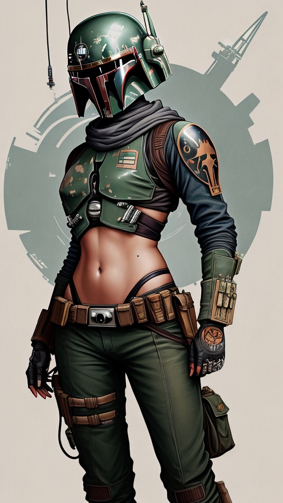 Bounty hunter girl by thomazdias32 on DeviantArt