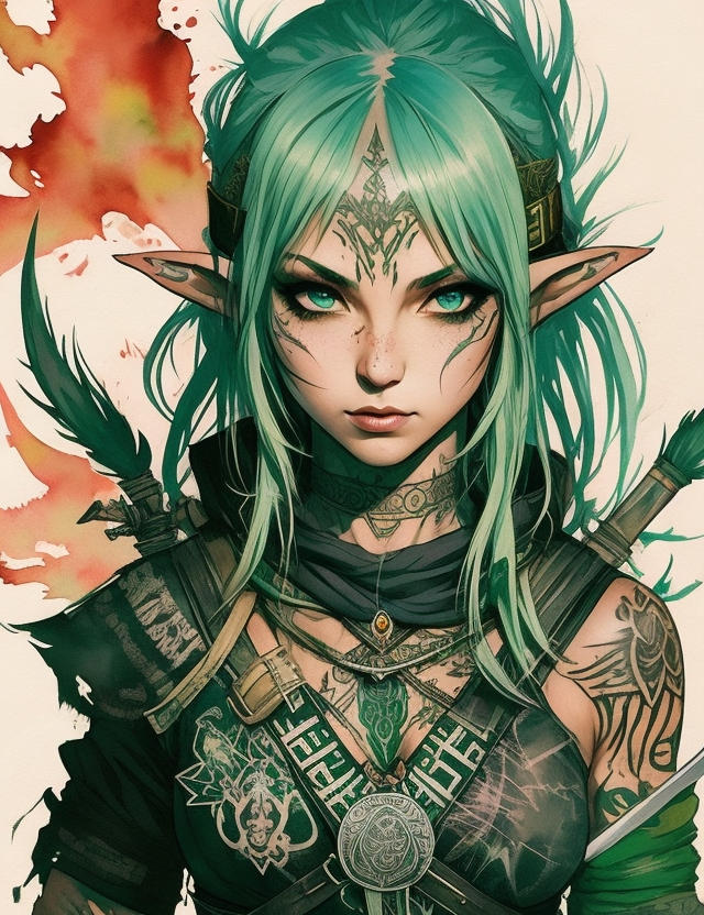 Tattoo Elf Archer Realistic 2 By Migldesarts On DeviantArt tattoo-elf-archer-realistic-2-by-migldesarts-on-deviantart