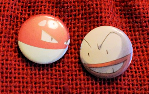 Voltorb Evolution Button Set by TheMadCrafter on DeviantArt