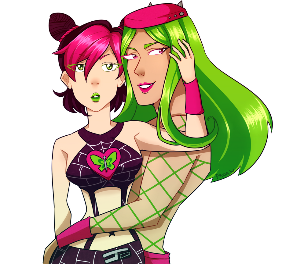 Jolyne Cujoh and Anasui by Friwil on DeviantArt.