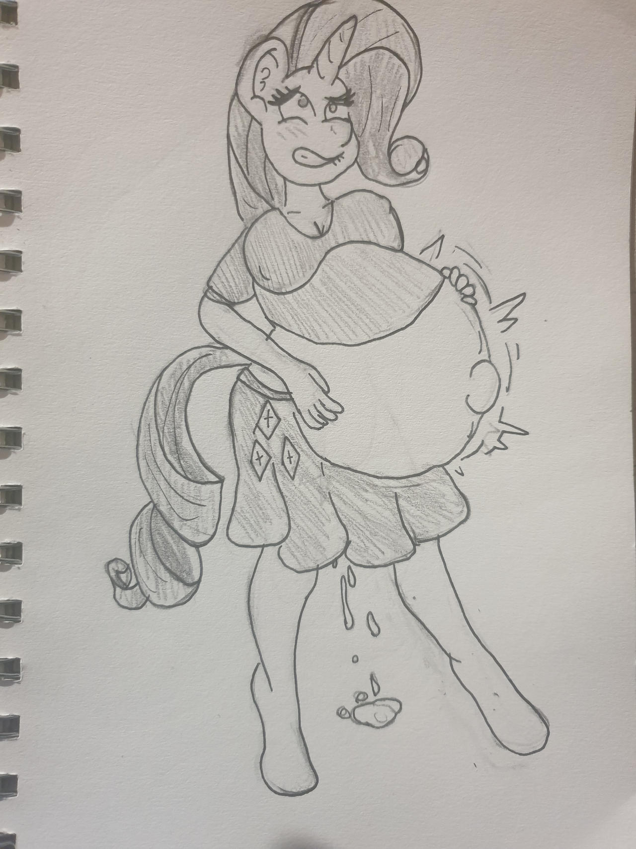 Mlp Birth Rarity (sketch) rarity birth by TassieBoamiia on DeviantArt