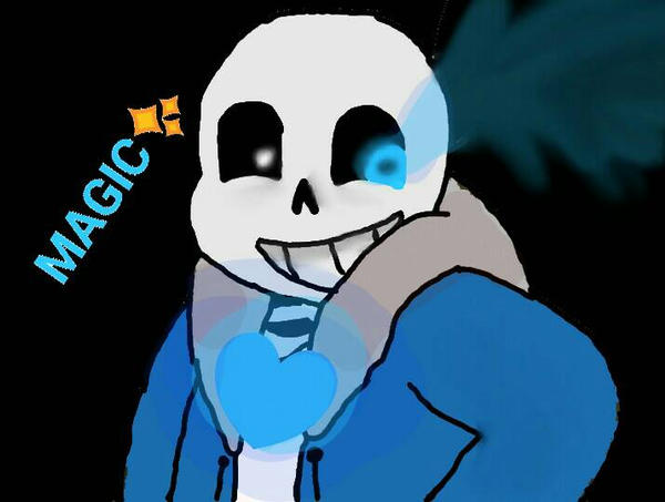 Sans Using Magic undertale Sans Magic by SansDaSkeletonzs on DeviantArt