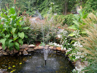 pond fountain