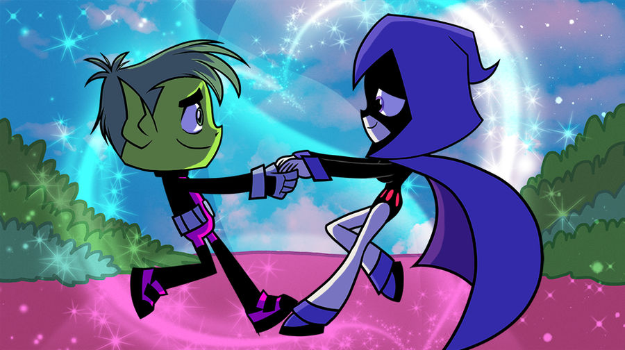 Teen Titans Go Beast Boy And Raven Love By Anonymoususer10 On Deviantart