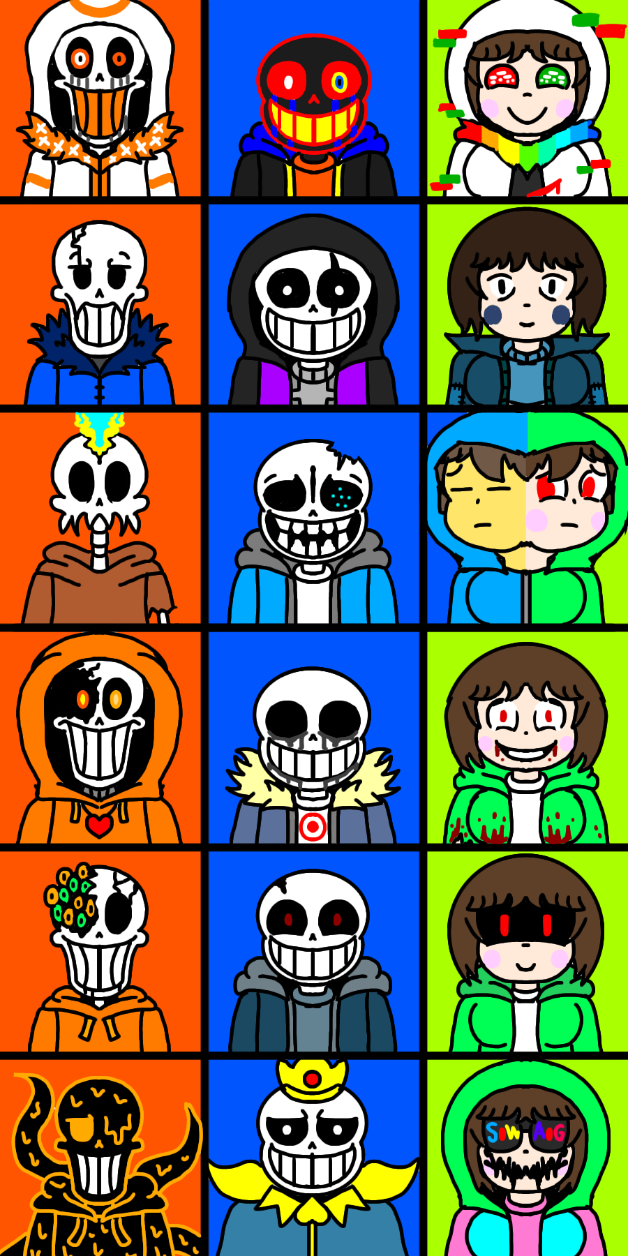 Bad Time Sl bad time trio+sans trio AU part 2 by xiongao on DeviantArt