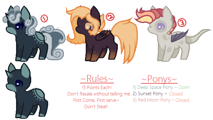 Outer Space Ponys - Adopts - 4