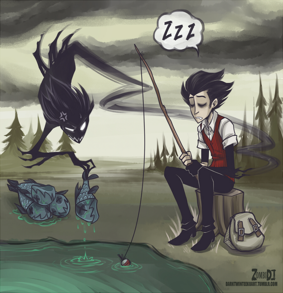 Dont Starve Fishing By Zombidj On Deviantart Dont Starve Fishing By Zombidj On Deviantart