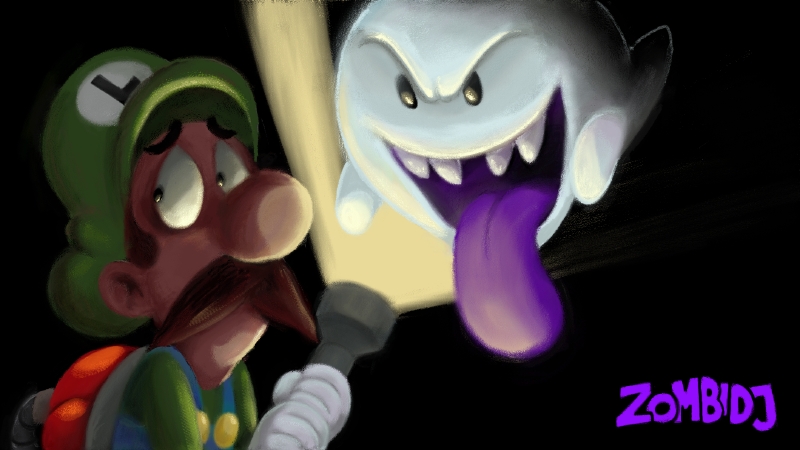 Luigi's mansion Wii Wii Box Art Cover by SmashBrosRocks123