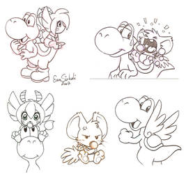 Yoshi sketches