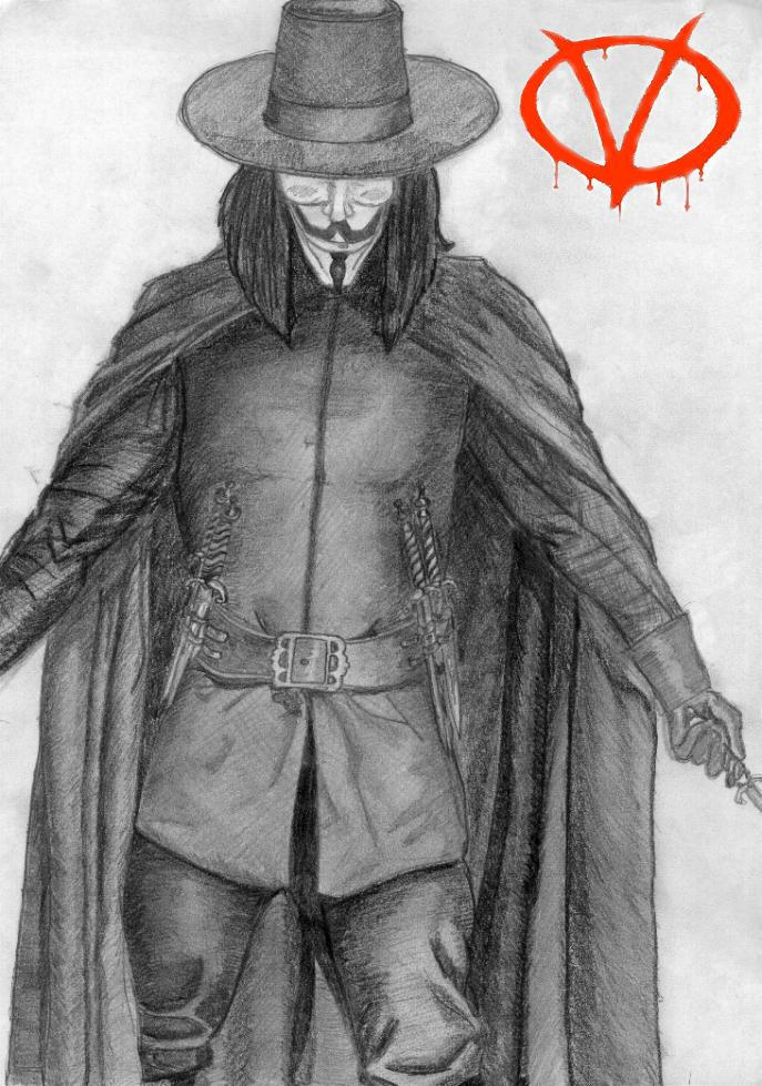 V aka. Vendetta by VforVendettaClub on DeviantArt